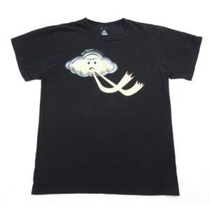 Upper Playground Seattle‎ Shirt Mens Size Medium Black Short Sleeve Crew Neck